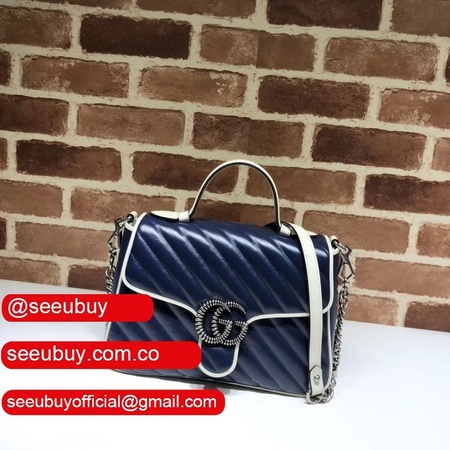 AAA+ Gucci GG Marmont 498110 Small Top Handle Best Bag