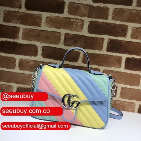 Best Gucci Replica 498110 Gg Marmont Small Top Handle Bag