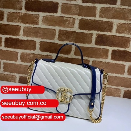 Replica 498110 Gucci GG Marmont Small Top Handle Bag