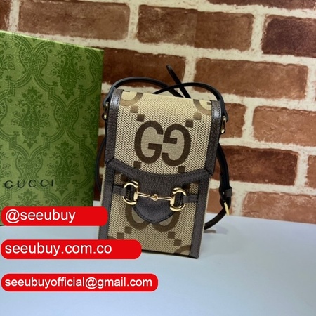 Copy Gucci Top Quality 625615 Horsebit 1955 Jumbo bag in GG Supreme canvas