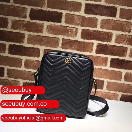 Replicas Gucci UK 523365 GG Marmont messenger matelasse shoulder bag