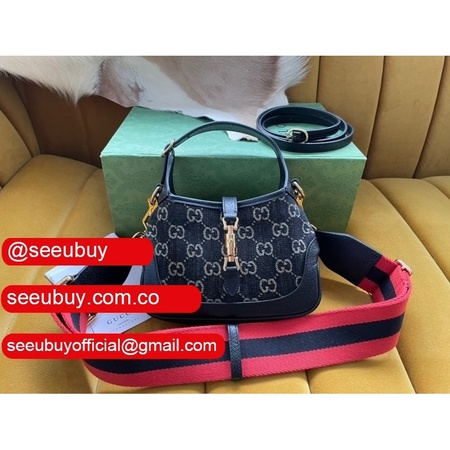 Buy Gucci Replica Jackie 1961 mini shoulder bag 685127 GG denim Online