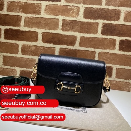 Fake Gucci Horsebit 1955 mini black 658574 bag