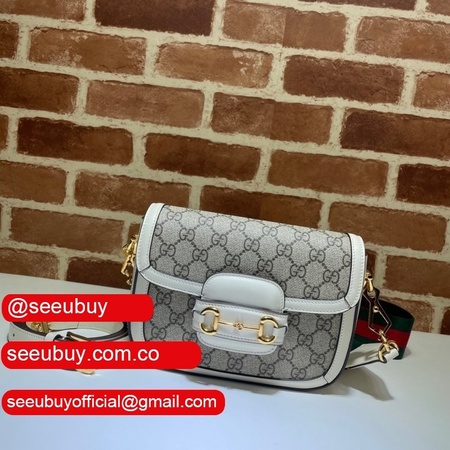 Gucci Replicas Horsebit 1955 mini bag white