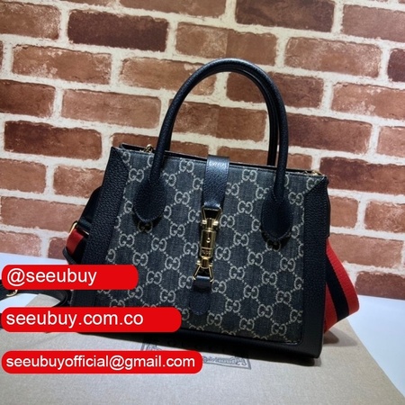 Replicas Gucci Fashion 685129 GG Jackie 1961 Handbag Denim Tote Bag