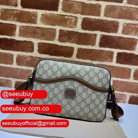 1:1 Replica Gucci 675891 Messenger bag with Interlocking G in GG Supreme