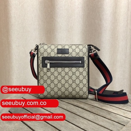 Replica Gucci 7 Star GG Supreme Gray Small Messenger 523599 Bag