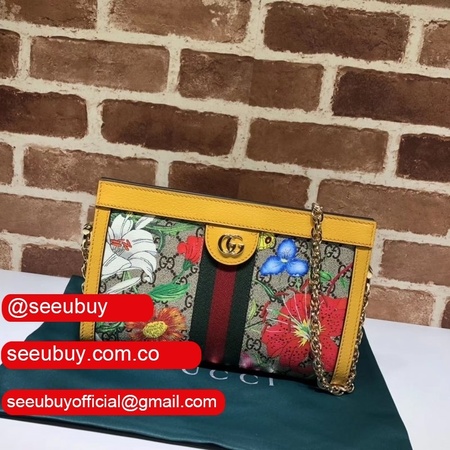 UK Gucci Top Quality GG Supreme Flora Ophidia Small 503877 Shoulder