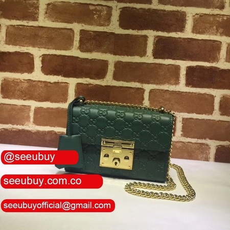 Best Replica Gucci 409487 GG Supreme Padlock Small Shoulder Bag