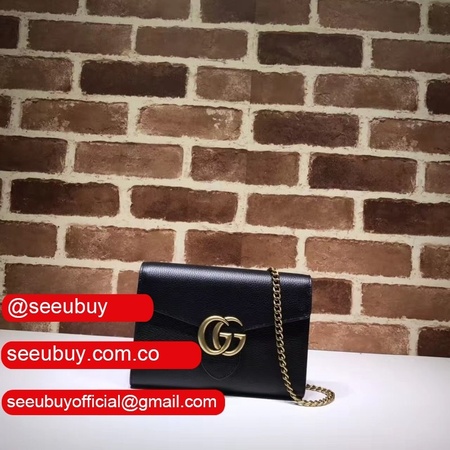 Cheap Gucci GG Marmont Leather Mini Chain Bag 401232