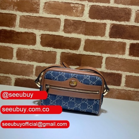 Gucci Replica 517350 Ophidia GG mini blue bag