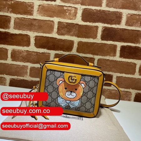 Replica Gucci 7 Star Ophidia GG mini shoulder 602576 yellow bag