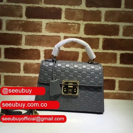 Replica Gucci Best GG Supreme Padlock Small Top Handle 453188 Bag