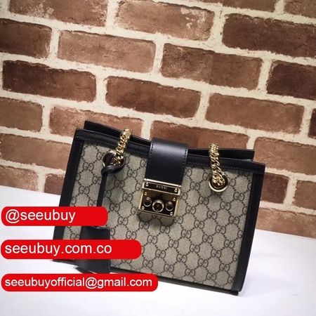 UK Gucci Replica GG Supreme Padlock Small Shoulder 498156 Bag