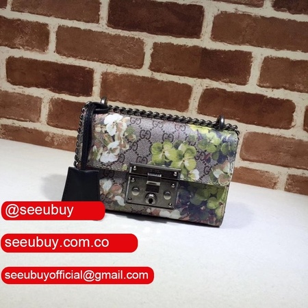 AAA+ Gucci Padlock small GG bees shoulder 409487 bag