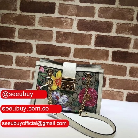 Gucci Replica GG Supreme Padlock Small Bees Open Pocket 498156