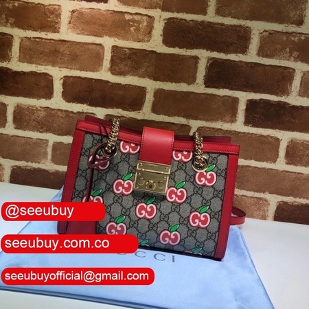 Gucci Top Quality GG Supreme Padlock Small Shoulder 498156 Bag