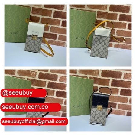 Replica Best Gucci 658229 Padlock mini bag in beige and ebony GG Supreme