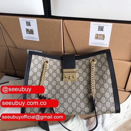 Replicas Gucci Padlock medium GG shoulder bag ?479197 black