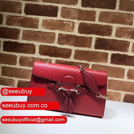 Replicas Gucci Top Quality Emily Guccissima chain shoulder 449635 bag