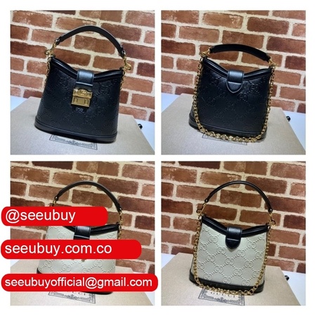 Top Quality 675788 Replicas Small GG shoulder black/white bag