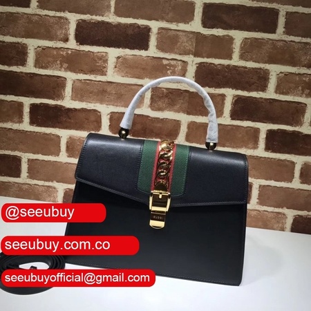 Replica Gucci Cheap 431665 Sylvie medium top handle bag