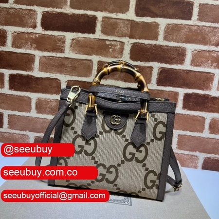 Gucci Replica Usa 660195 GG Canvas Diana Tote Bag