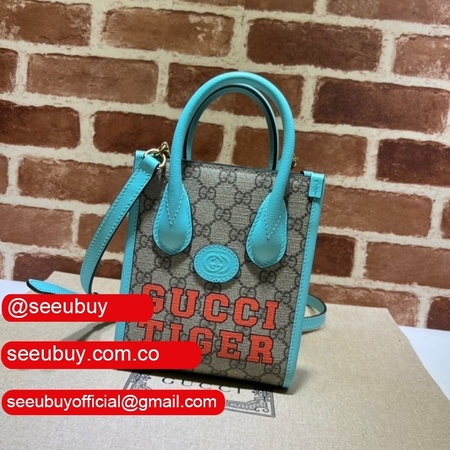 Luxury 7 Star Gucci replica Tiger GG mini tote bag Supreme