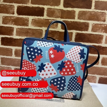 Replica Gucci Strawberry Star Print Tote 630542 Bag Online Sale