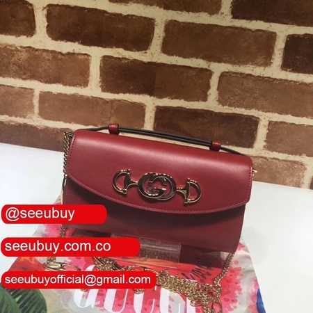 7 Star Gucci 564718 Strawberry Print Leather Zumi Mini Replica Bag