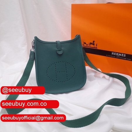 Hermes Evelyne Green Quality AAA+ Replica Handbags