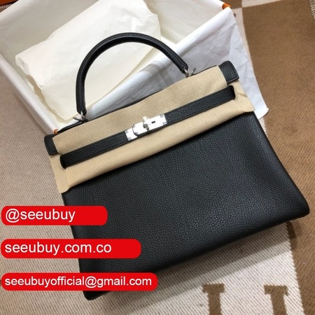 Hermes Kelly 32cm Togo leather Black