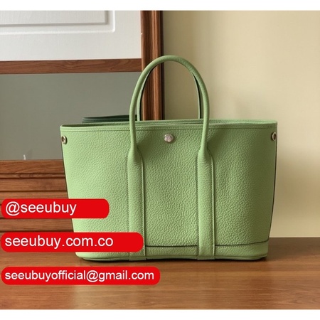 Hermes Replica Garden Party Totes Green Bag