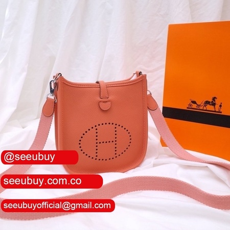 Replica Hermes Evelyne III TPM Mini Orange Bags