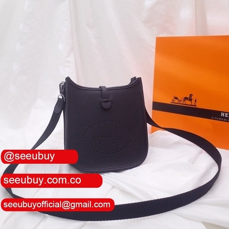 Replica Hermes Mini Evelyne TPM Bag Black