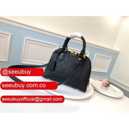 neo alma bb bag monogram empreinte m44858 black high quality