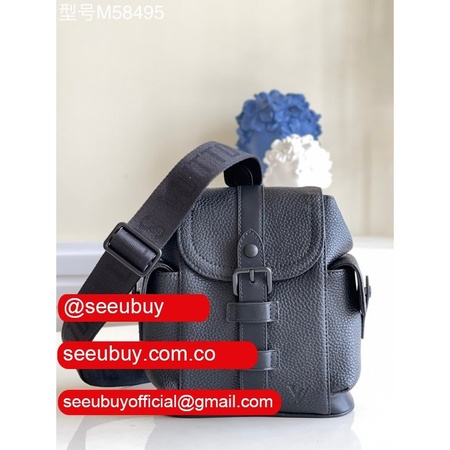 1:1 replica m58495 sac christopher xs cuir taurillon black