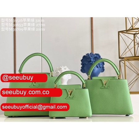 designer 1:1 replica capucines green m59516/m59653/m59709 bags