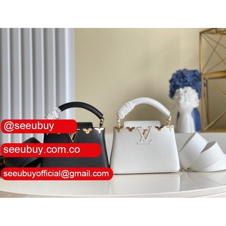 designer replica black/white capucines mini capucines m56669 handbags