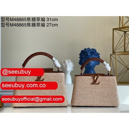 best replica m57649/m48865 capucines mm caramel bag