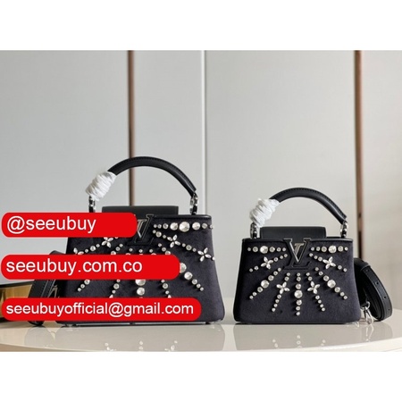 knockoff capucines m48865 structured crossbody satchels