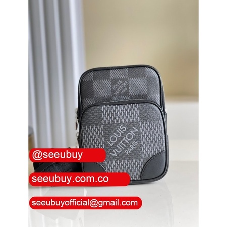 wholesale n50012 gray amazone slingbag damier graphite canvas