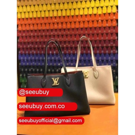 1:1 quality lockme shopper lockme m57345 leather bag