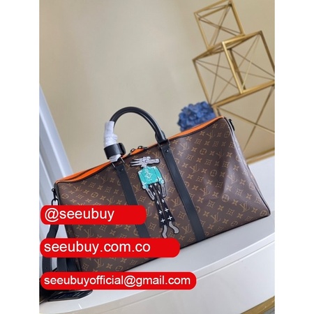 aaa+ keepall bandouliere 50 monogram other m45616 brown