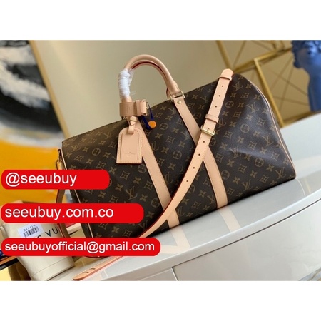 replica 45/50/55cm keepall bandouliere monogram eclipse m41418 canvas