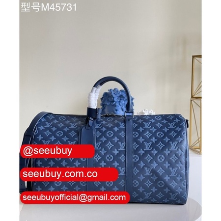 replica m45731 keepall bandouliere 50 monogram shadow leather