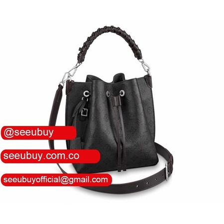 high quality m55800 muria mahina leather black bag