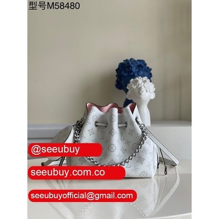 top replica bella mahina m58480 white handbags