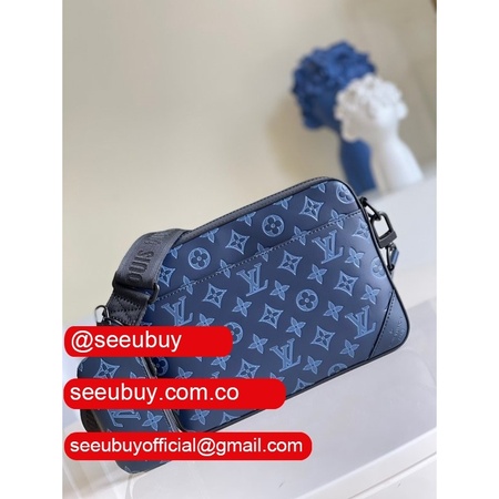 china replica m45730 duo messenger monogram shadow blue bags