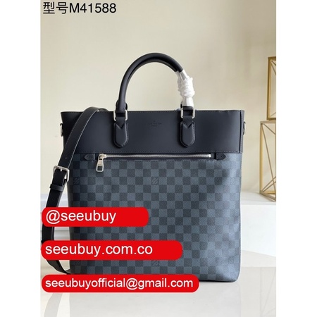 replica newport shoulder n41588 damier ebene 2way tote bag